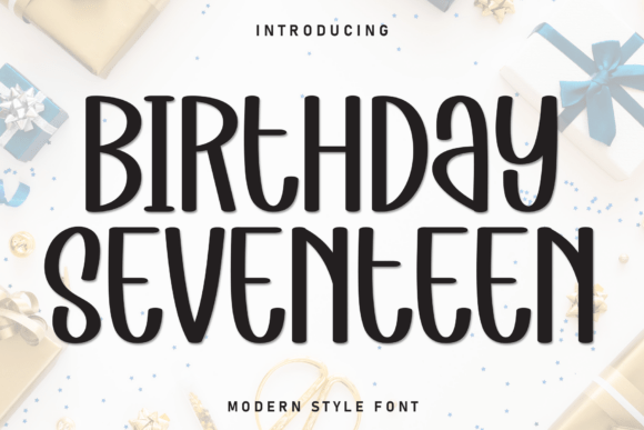 Birthday Seventeen: A Charming Handwritten Font for Modern Design