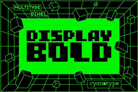 MultiType Pixel Display Bold: A Modern Typography Asset
