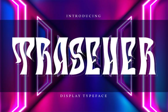 Traseher: The Retro Display Font for Modern Brands